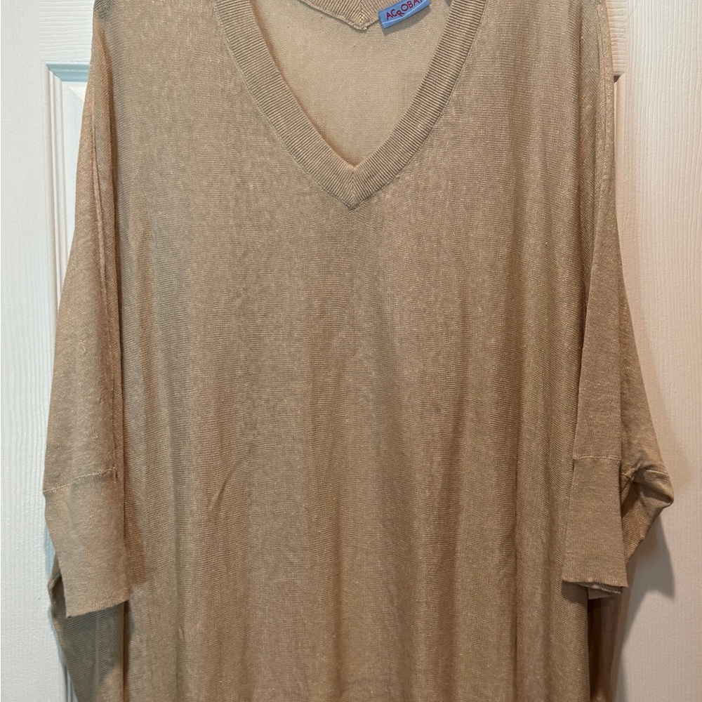 Acrobat Beige Linen Sweater